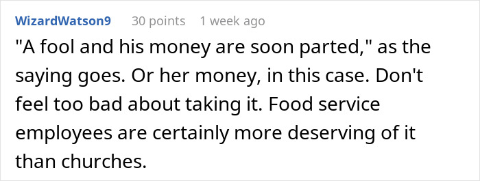 Woman Who Thought The Rapture Was About To Happen Dishes Out Huge Tips, Returns For A Refund Woman Who Thought The Rapture Was About To Happen Dishes Out Huge Tips, Returns For A Refund