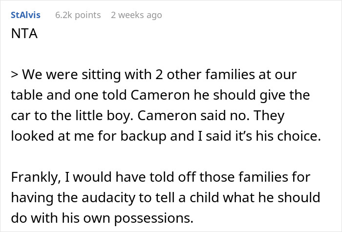 Boy Wins Big In School Raffle, Refuses To Give Up Prize To Calm Sore Loser Boy Wins Big In School Raffle, Refuses To Give Up Prize To Calm Sore Loser