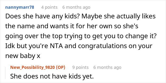 "AITA For Telling My Sister Her Reaction To My Daughter's Name Was Way Over The Top And Rude?" "AITA For Telling My Sister Her Reaction To My Daughter's Name Was Way Over The Top And Rude?"
