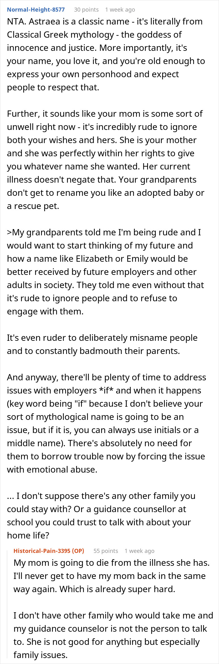 Grandparents Think It’s Okay To ‘Rename’ Granddaughter As They Don’t Like Her Name, She Ignores Them