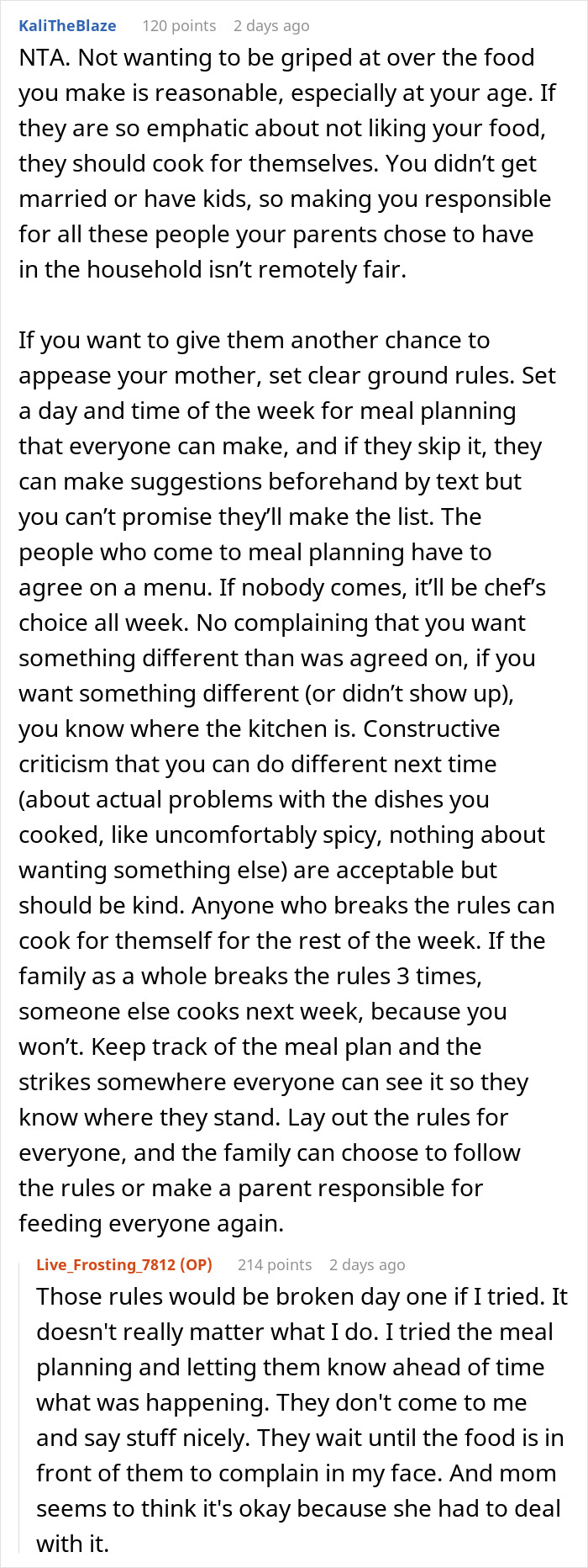 Teen Can't Keep Up With Family's Food Preferences, Starts Cooking Only For Himself, It Angers Family Teen Can't Keep Up With Family's Food Preferences, Starts Cooking Only For Himself, It Angers Family