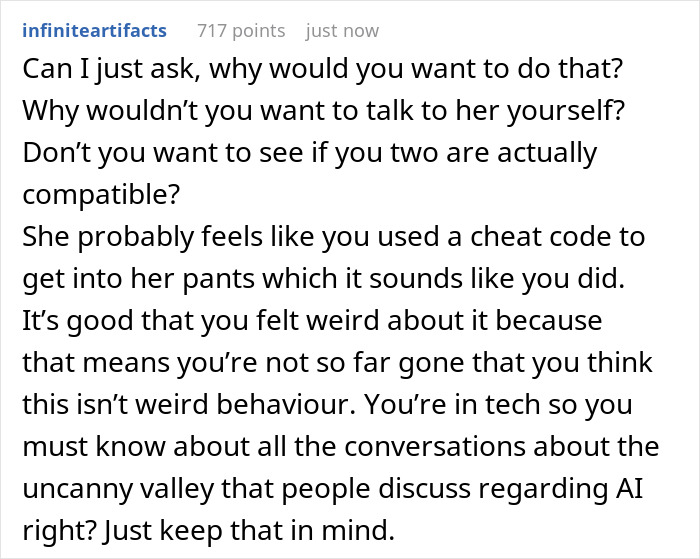 Guy “Comes Clean” To GF About How He Used AI To Talk To Her In The Start, Gets Blocked Immediately Guy “Comes Clean” To GF About How He Used AI To Talk To Her In The Start, Gets Blocked Immediately