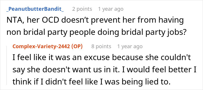 Woman Upset She Can’t Be A Bridesmaid Because Of Bride’s OCD, Splits The Internet