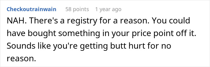 Person Gets A Different Gift For A Pregnant Friend Than On Registry, Ends Up Having To Cancel It Person Gets A Different Gift For A Pregnant Friend Than On Registry, Ends Up Having To Cancel It