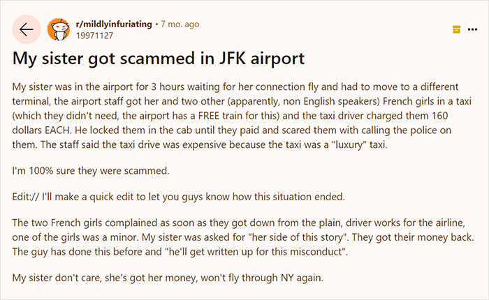 My Sister Got Scammed In Jfk Airport