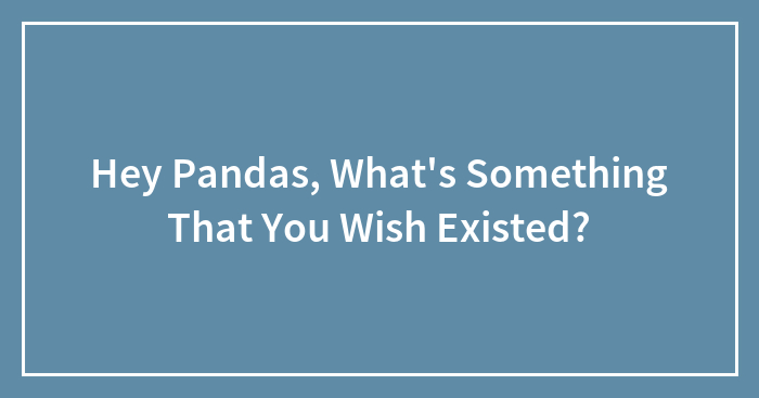 Hey Pandas, What’s Something That You Wish Existed? (Closed)