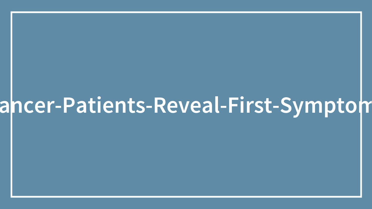 “I Was Chewing Ice”: 35 Cancer Survivors Share The Subtle And Overt Signs That Something Was Wrong