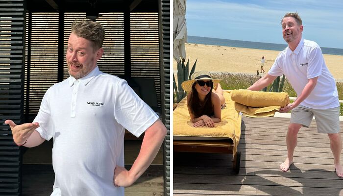 Macaulay Culkin Hilariously Pretends To Be Resort Staff During Brenda Song’s Birthday Getaway