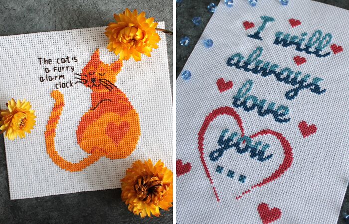 Simple Cross-Stitch Patterns For Beginners (25 Pics)