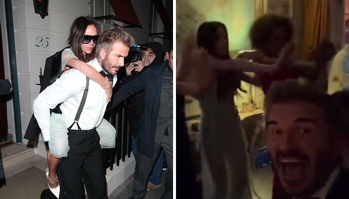 Victoria Beckham Parties Away With Spice Girls And Ends The Night On David Beckham’s Back