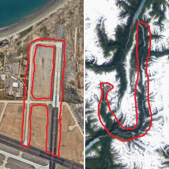 I Found Letters Of The Alphabet On Google Earth