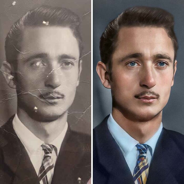 10 Examples Of Photo Restoration, Colorization, And Retouch Of Portraits From Around The World