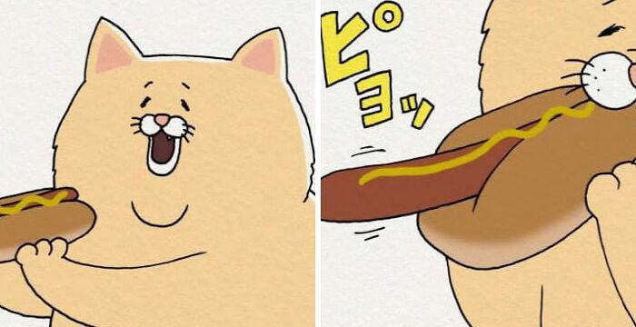 I’ve Made 8 Hilariously Chubby Cat Comics About Food Fails That Are Way Too Relatable