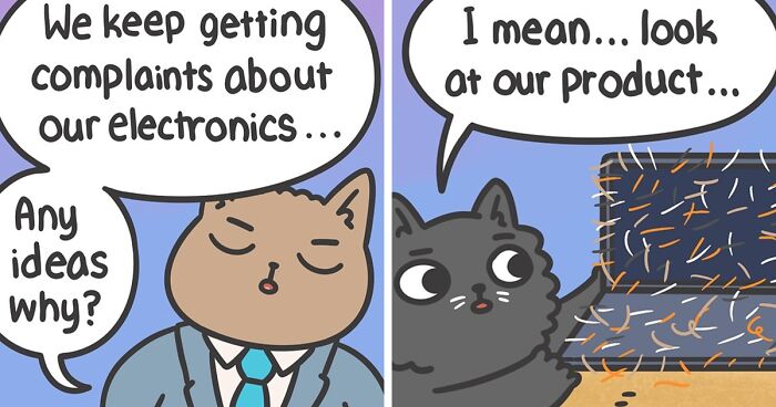 “Cat & Cat”: 25 Humorous Comics Featuring Feline Friends And Their Human Suzy (New Pics)