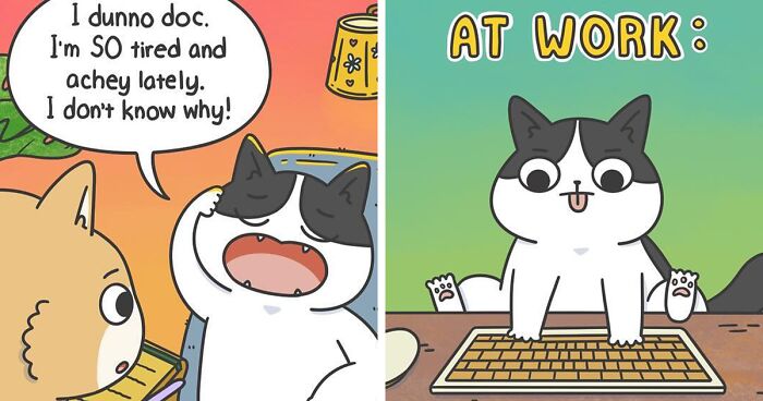 Humorous Comics About Furry Feline Friends And Their Human By Susie Yi (25 New Pics)