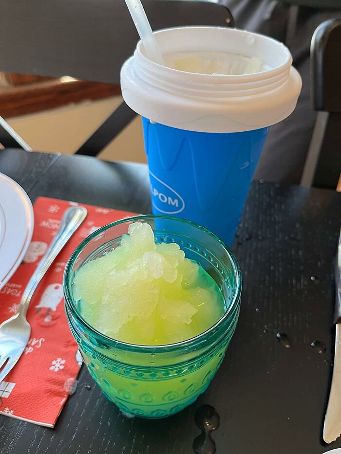 Quench Your Thirst Anywhere With The Slushie Maker Cup: Enjoy Refreshing Frozen Treats On The Go