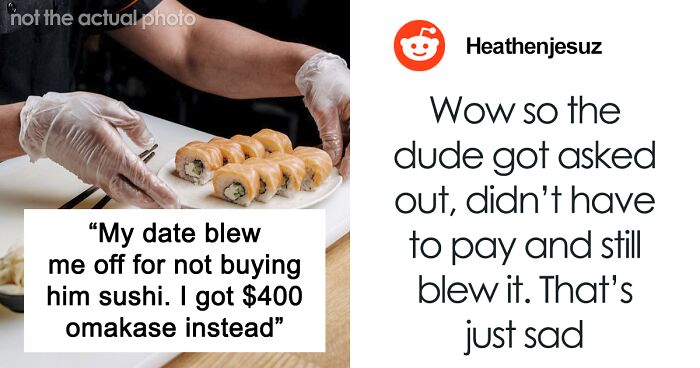Guy’s Date Blows Him Off, Regrets It After Seeing Him Buying Very Expensive Sushi