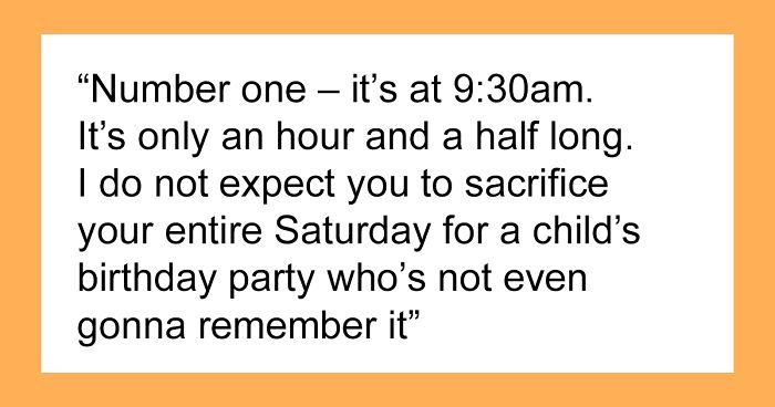 Mom Tells Guests To Not Bring Any Gifts For Her Kid’s B-Day Party And Also Don’t Expect A Meal