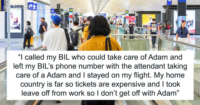 Drunk Guy Is Left At The Airport Alone When Wife Refuses To Miss Expensive Flight To See Her Family