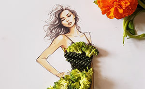 I Created Unique Dresses Using Pulses, Fruit And Vegetables (17 Pics)