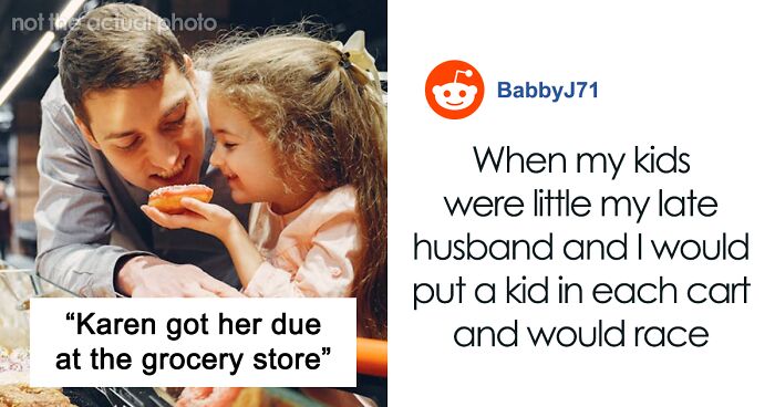 Woman Goes Out Of Her Way To Shame Dad In Grocery Store, So He Goes Out Of His Way To Annoy Her