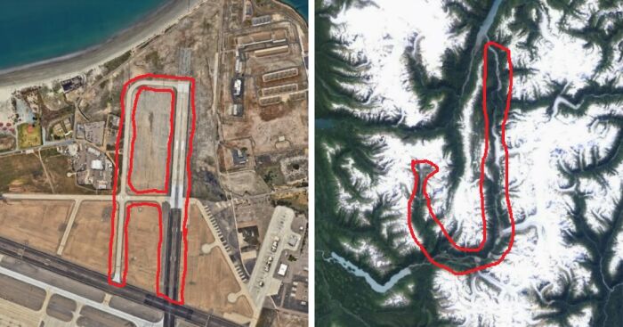 I Found Letters Of The Alphabet On Google Earth