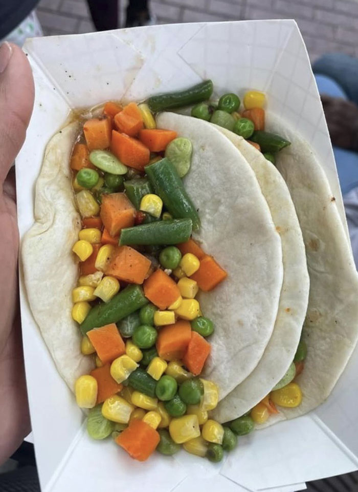 "Veggie Taco" Served At A Taco Festival
