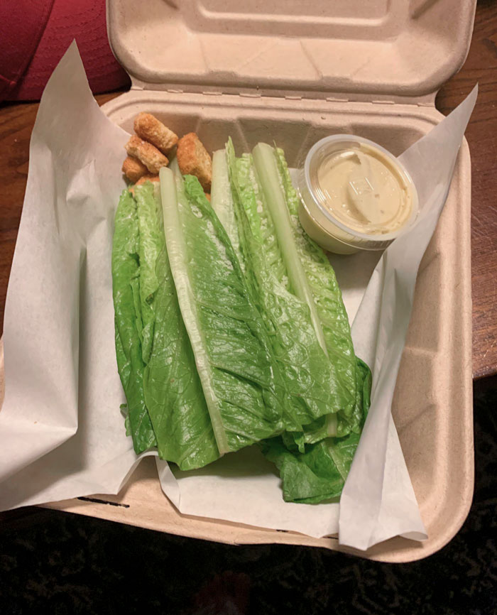 Ordered A Caesar Salad For $15 From One Of The Local Restaurants
