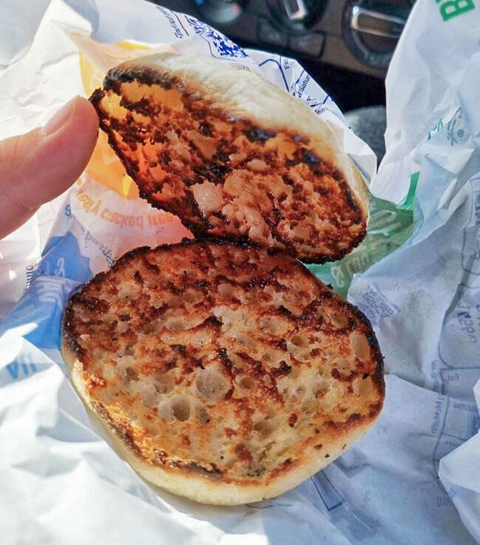 Ordered An Egg McMuffin This Morning. Got To Work And Opened This Monstrosity