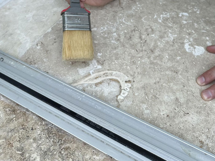 People Wanted A Travertine Floor, Get Surprised By The Human Jawbone That Came With It