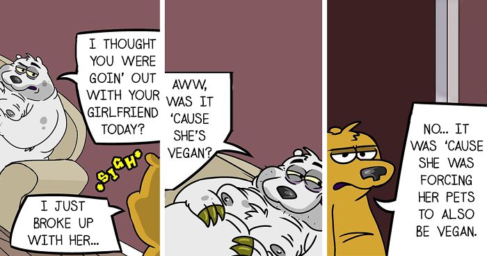 This Artist’s 37 Hilarious Animal Comics Tackle Real-Life Struggles