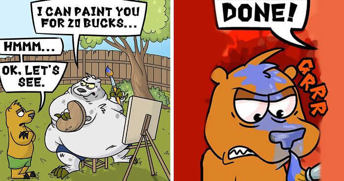 This Artist’s 37 Hilarious Animal Comics Tackle Real-Life Struggles