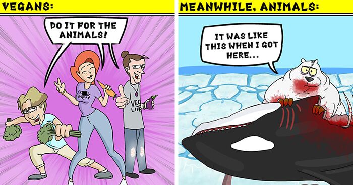 Artist Creates Funny Animal Comics As If They Were People (37 Pics)