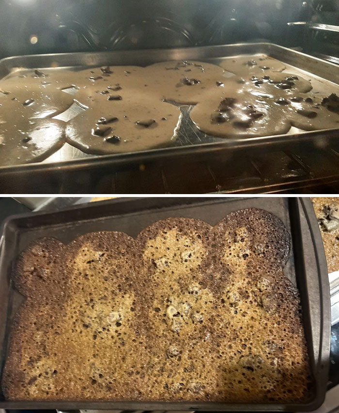 That Time My Friend And I Tried To Make Cookies And I Somehow Forgot To Add Flour