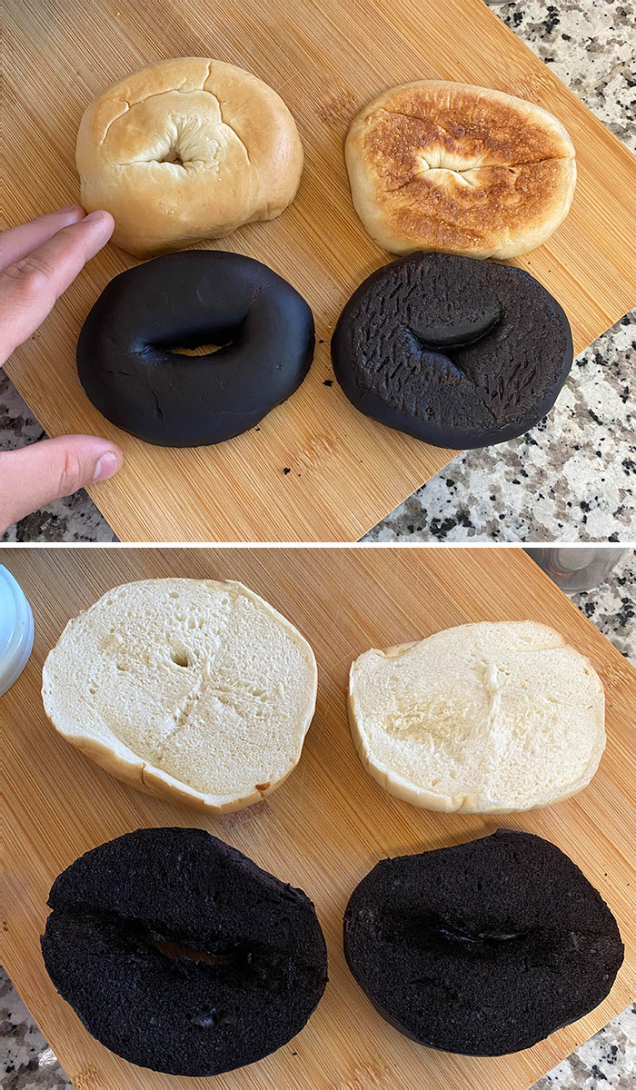 Accidentally Left Bagels In The Oven For Five Hours
