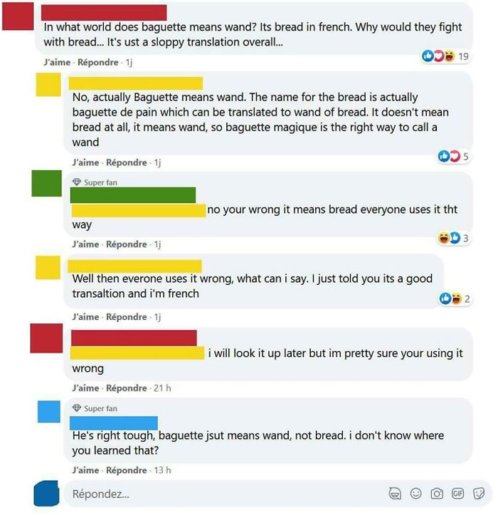 "I'm Not Actually From France, But I’m Sure I Understand The Language Better Than You!" (For The Record, Yellow Is French While Red And Green Are From The US)