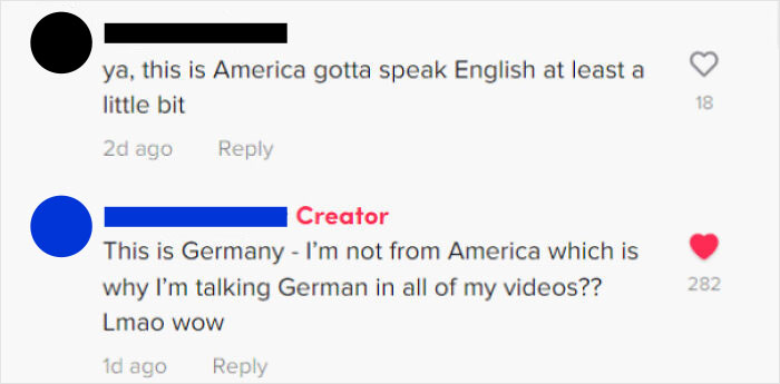 Person Forgets That Not Everyone Is American