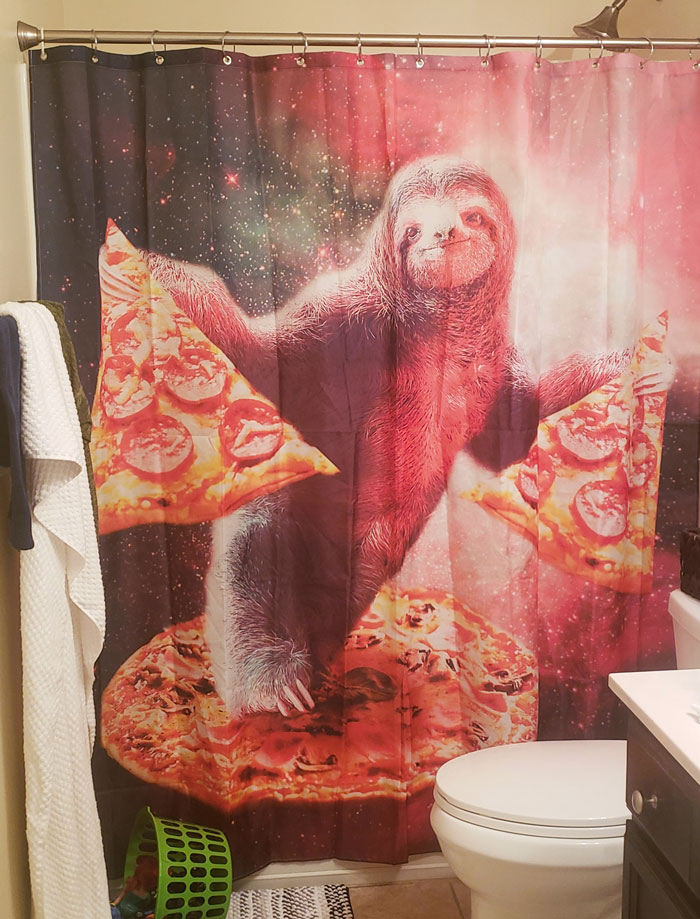 My Wife Let Our 8-Year-Old Choose His Own Shower Curtain Today