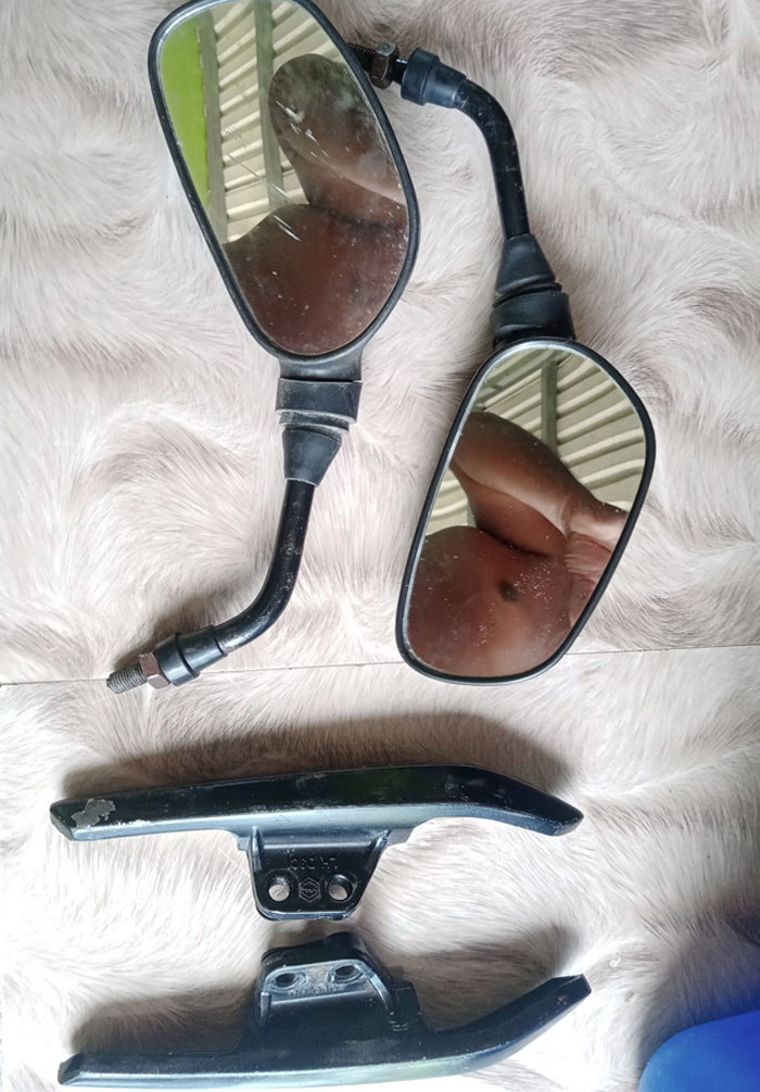 My Friend's (Male) Motorcycle Mirrors Are For Sale On Facebook