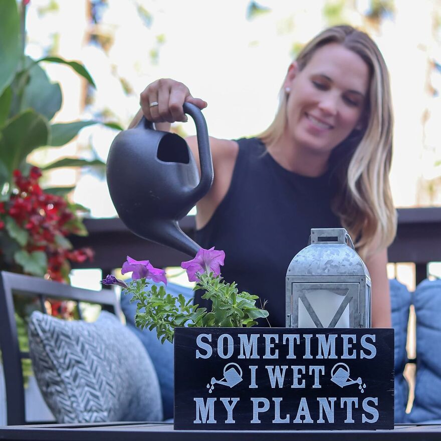 Got Funny Bone? 'Sometimes I Wet My Plants' Garden Decor Is A Hit