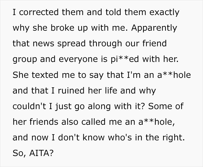 Guy “Ruins Ex-Girlfriend’s Life” By Telling Everyone The Real Reason They Broke Up Guy “Ruins Ex-Girlfriend’s Life” By Telling Everyone The Real Reason They Broke Up