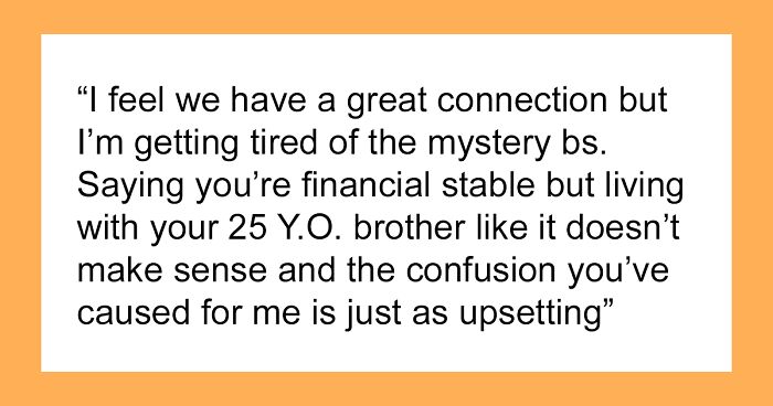 GF Questions BF For Living With Brother, Demands Divorce And Income Proof, Netizens Call It Red Flag