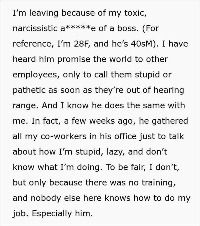 Toxic Boss Is Freaking Out After Employee He Harassed Stops Reacting To His Comments