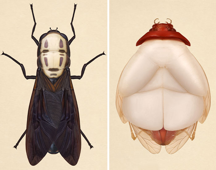 My 21 Hand-Drawn Imaginary Insects Inspired By The World Of “Spirited Away”