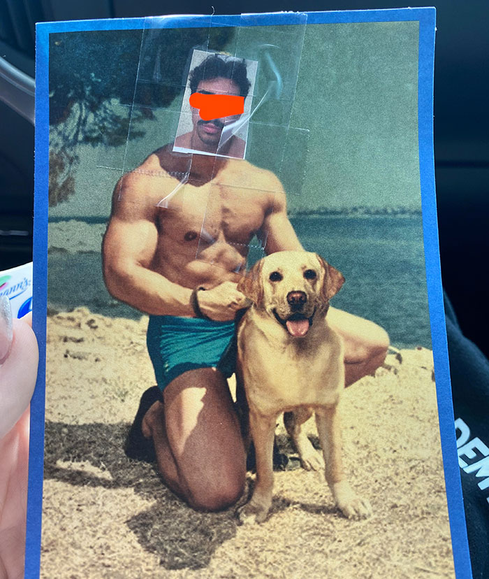 This Birthday Card My Boyfriend Gave Me With His Face Taped On