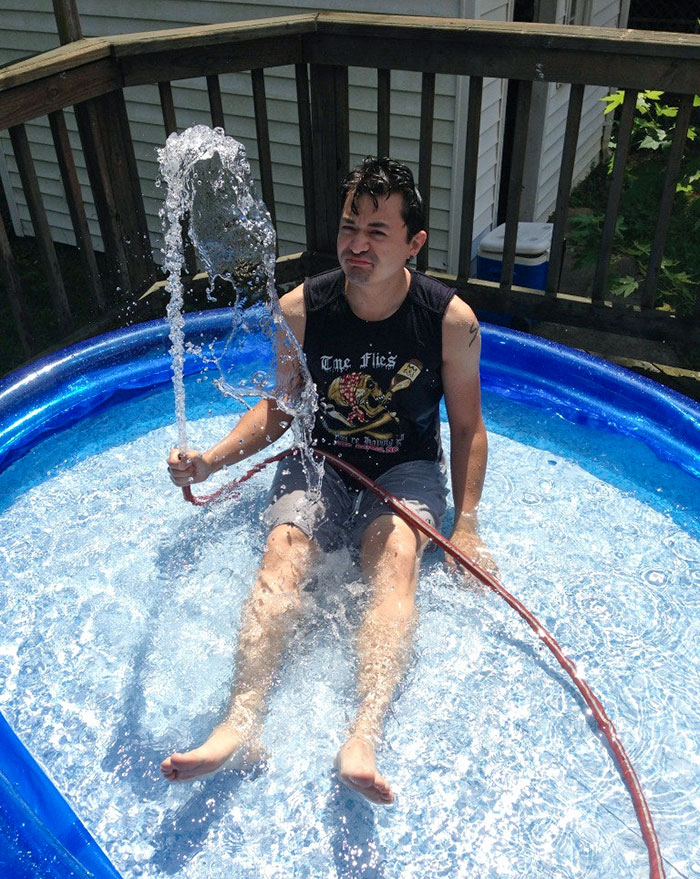 My 32-Year-Old Husband Playing In His New Pool. By The Way, We Don't Have Kids