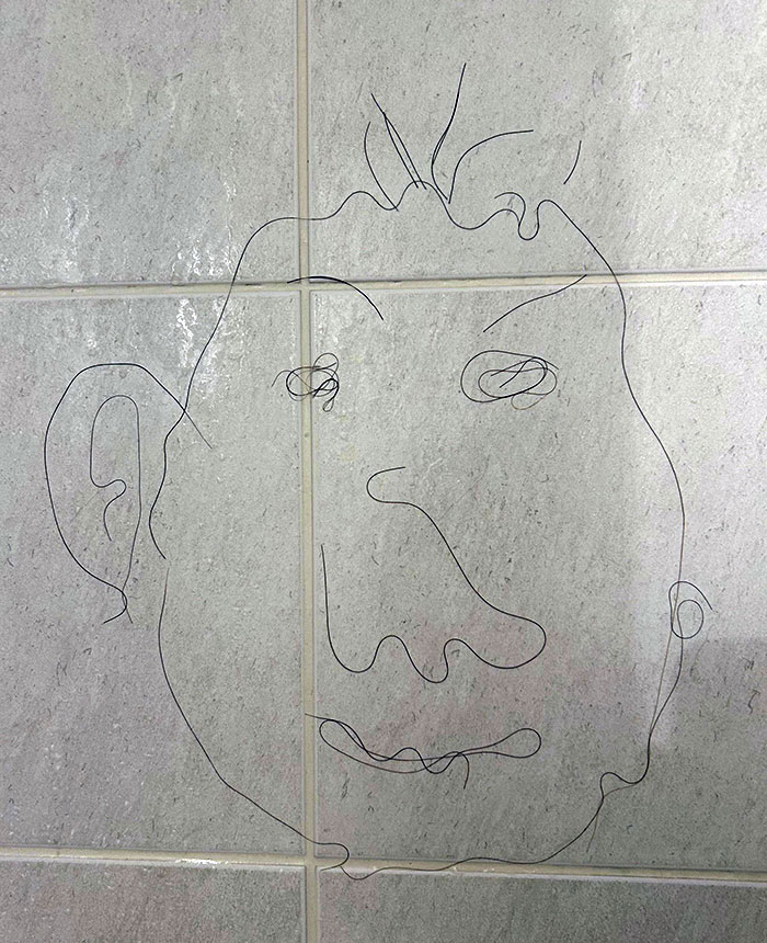 I Made A Face With My Girlfriend's Hair In The Shower