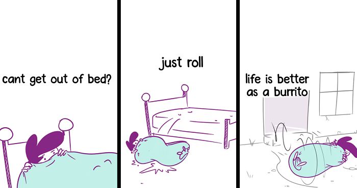 48 Funny Comics With Unexpected Twists And A Dash Of Dark Humor Made By This Artist