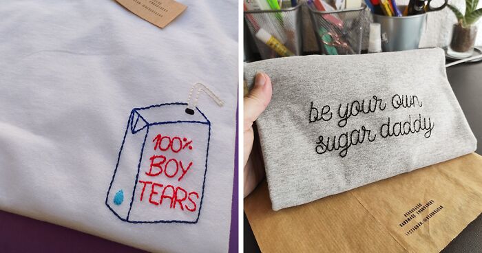 In A World Of Unethical Mass Production, We Rebel By Hand-Embroidering Clothes (16 Pics)