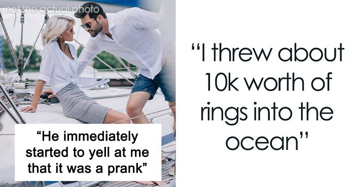 Jokester Husband Learns A Lesson When His Prank Makes Wife Throw Her Rings Into The Ocean